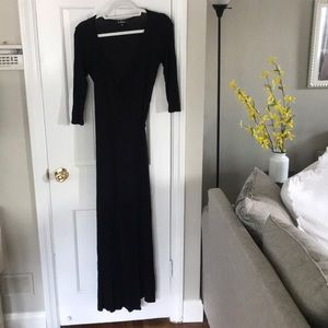 Black floor length dress